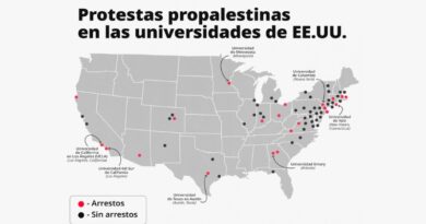 Los estudiantes protestan por el apoyo de Israel en Gaza: creciente
