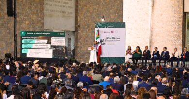 Margarita González Saravia destaca 18 programas clave del plan, enfocados en soberanía alimentaria, infraestructura y empleo, para fortalecer el mercado interno y el bienestar social.