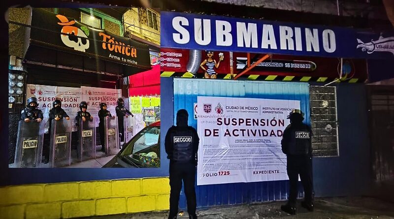 Autoridades capitalinas ejecutan operativos nocturnos para cerrar chelerías irregulares y garantizar espacios públicos seguros en ocho alcaldías.